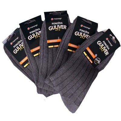 Pánské ponožky Guliver šedé  - 5 párů